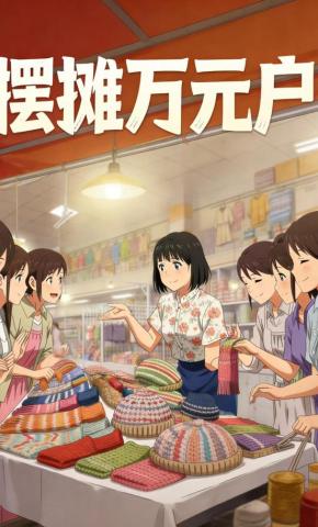 短剧《摆摊万元户》海报