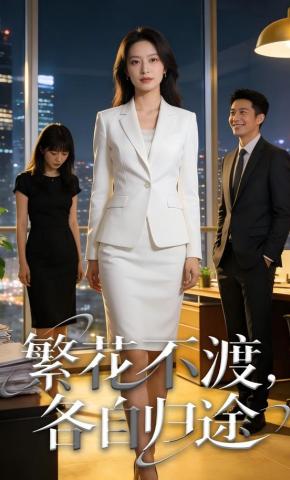 短剧《繁花不渡，各自归途》海报