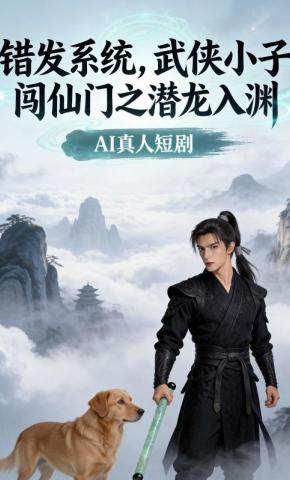 短剧《错发系统，武侠小子闯仙门之潜龙入渊》海报