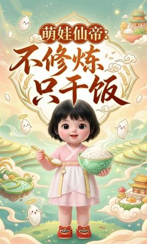 短剧《萌娃仙帝不修炼只干饭》海报