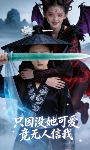 短剧《只因没她可爱，竟无人信我》海报