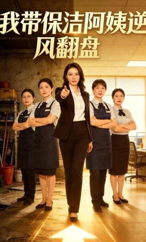 短剧《我带保洁阿姨逆风翻盘》海报