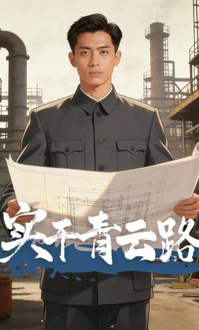 短剧《实干青云路》海报