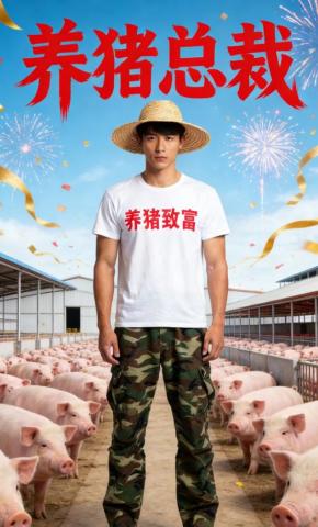 短剧《养猪总裁》海报