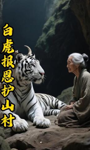 短剧《白虎报恩护山村》海报