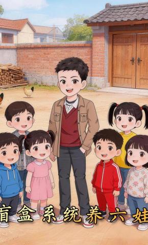 短剧《盲盒系统养六娃》海报