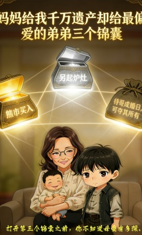 短剧《妈妈给我千万遗产却给最偏爱的弟弟三个锦囊》海报