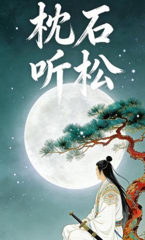 短剧《枕石听松》海报