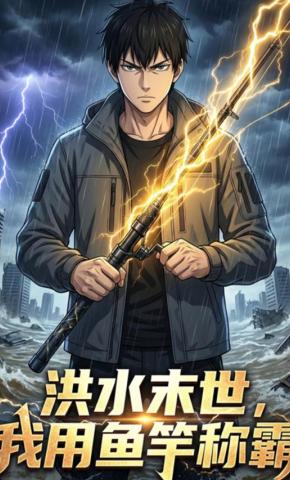 短剧《洪水末世，我用鱼竿称霸》海报