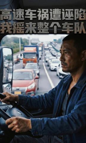 短剧《高速车祸遭诬陷，我摇来整个车队》海报