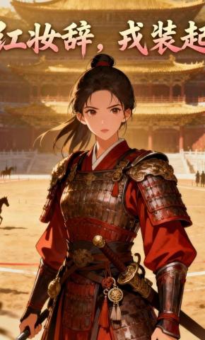 短剧《红妆辞，戎装起》海报