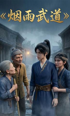 短剧《烟雨武道》海报