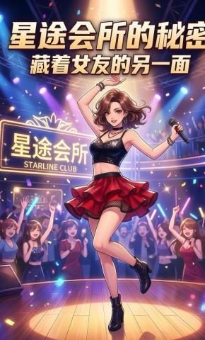 短剧《星途会所的秘密，藏着女友的另一面》海报