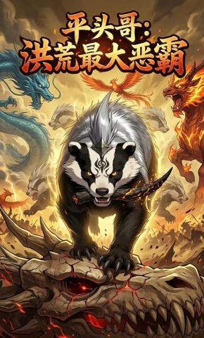 短剧《平头哥：洪荒最大恶霸》海报