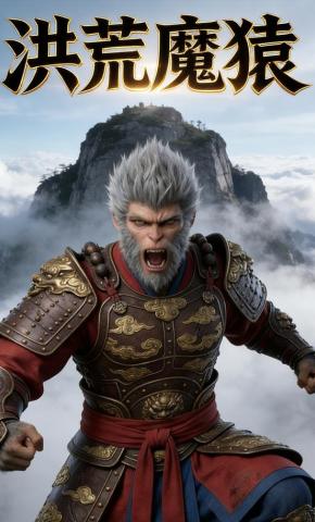 短剧《洪荒魔猿》海报