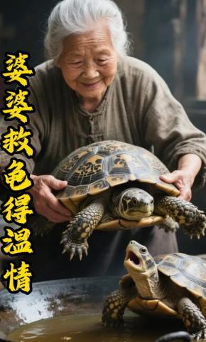 短剧《婆婆救龟得温情》海报