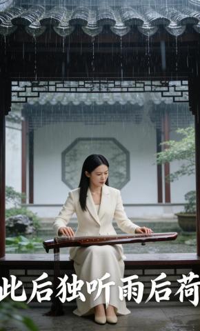 短剧《此后独听雨后荷》海报