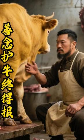 短剧《善念护牛终得报》海报