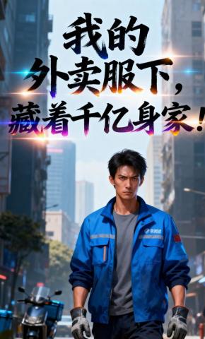 短剧《我的外卖服下，藏着千亿身家》海报