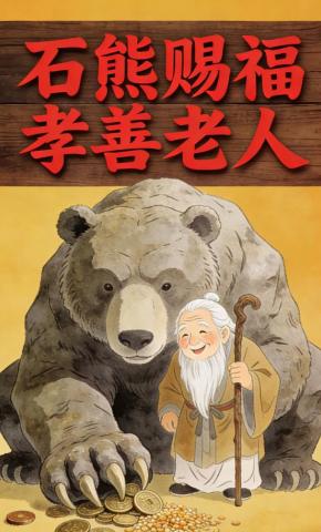 短剧《石熊赐福孝善老人》海报