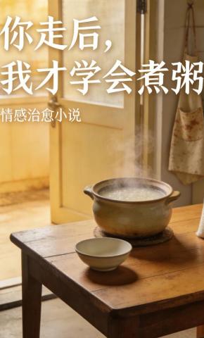 短剧《你走后，我才学会煮粥》海报