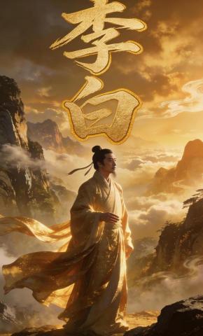 短剧《李白》海报