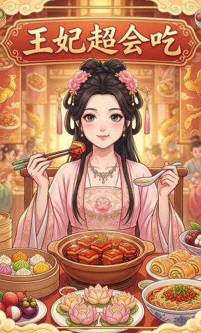 短剧《王妃超会吃》海报