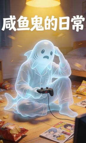短剧《咸鱼鬼的日常》海报