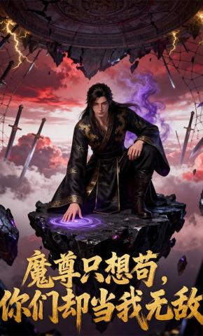 短剧《魔尊只想苟，你们却当我无敌》海报