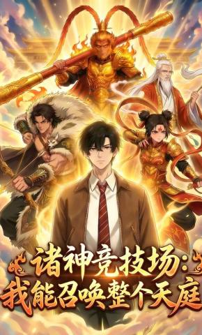 短剧《诸神竞技场：我能召唤整个天庭》海报