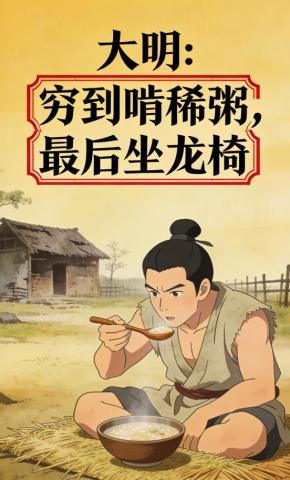 短剧《大明：穷到啃稀粥，最后坐龙椅》海报