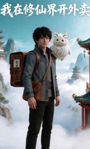 短剧《我在修仙界开外卖》海报