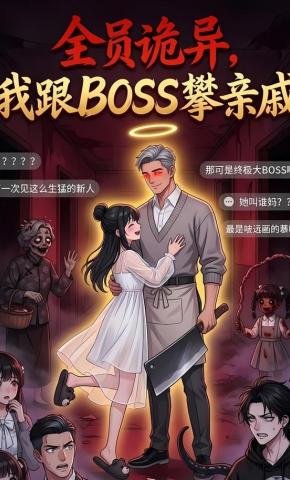 短剧《全员诡异，我跟BOSS攀亲戚》海报
