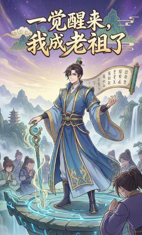 短剧《一觉醒来，我成老祖了》海报