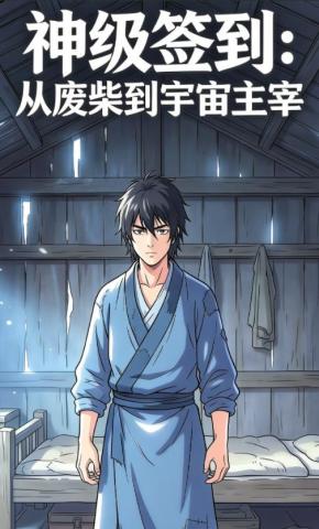 短剧《神级签到：从废柴到宇宙主宰》海报