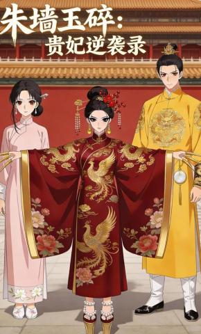 短剧《朱墙玉碎：贵妃逆袭录》海报