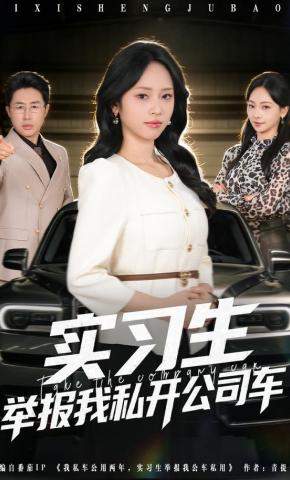 短剧《实习生举报我私开公司车》海报