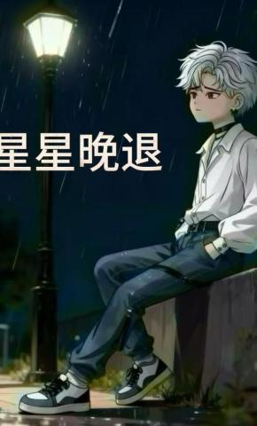 短剧《星星晚退》海报