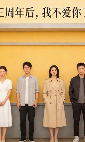 短剧《三周年后，我不爱你了》海报