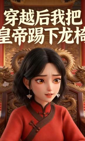 短剧《穿越后我把皇帝踢下龙椅》海报