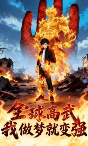 短剧《全球高武：我，做梦就变强！》海报