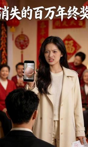 短剧《消失的百万年终奖》海报