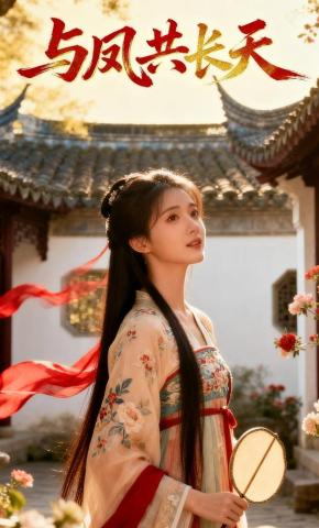 短剧《与凤共长天》海报