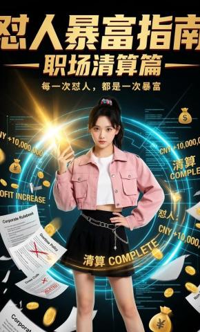 短剧《怼人暴富指南之职场清算篇》海报