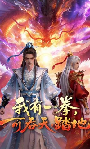 短剧《我有一拳，可吞天，踏地》海报