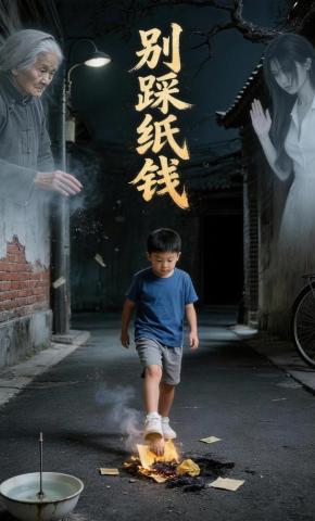 短剧《别踩纸钱》海报