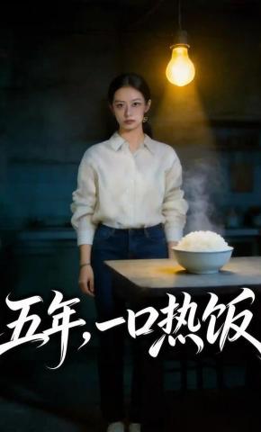 短剧《五年，一口热饭》海报