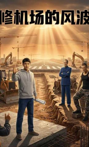 短剧《修机场的风波》海报