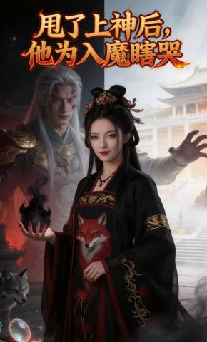 短剧《甩了上神后，他为入魔瞎哭！》海报