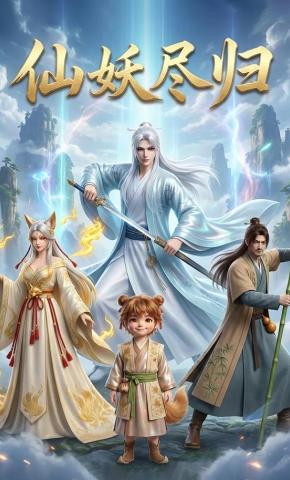 短剧《仙妖尽归》海报